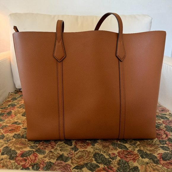 Tory Burch Perry Triple Compartment Tote Bag in Light Umber - Picture 4 of 6